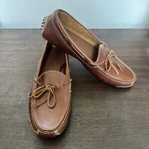 Cole Haan Gunnison 1 Eye Driver Moccasins Men's Shoe 10D Tie Leather Cushioned